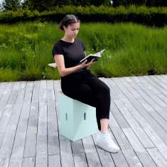 Mobile Tisch-Sitzkombination Beistelltisch Holz Westermann X-tseat f