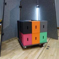 Transportwagen Stauraumwagen Xbrick Westermann X-cart