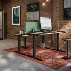 elektrisch höhenverstellbarer Schreibtisch Büro Schreibtische Home Office Bürotisch Assmann Büromöbel Tensos Velo
mit LED LED Display
rechteckige Tischplatte