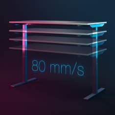 elektrisch höhenverstellbarer Schreibtisch Büro Schreibtische Home Office Bürotisch Assmann Büromöbel Tensos Velo
mit LED LED Display
rechteckige Tischplatte