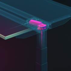 elektrisch höhenverstellbarer Schreibtisch Büro Schreibtische Home Office Bürotisch Assmann Büromöbel Tensos Velo