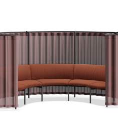 Loungesysteme Lounge Stizmöbel Sofa Loungesystem modular König + Neurath NET.WORK.PLACE WAVE