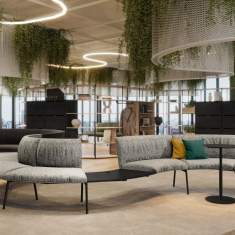 Loungesysteme Lounge Stizmöbel Sofa Loungesystem modular König + Neurath NET.WORK.PLACE WAVE