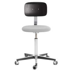 Bürostuhl grau Atelier Stuhl Bürodrehstuhl, Embru, e_Stuhl Atelier Modell 2100