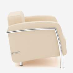 Ledersessel beige Büro Loungemöbel Nowy Styl Classic Sessel