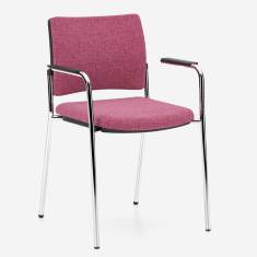 Besucherstuhl violett Konferenzstuhl Büro Konferenzstühle Cafeteria Stühle Nowy Styl Intrata