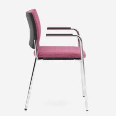 Besucherstuhl violett Konferenzstuhl Büro Konferenzstühle Cafeteria Stühle Nowy Styl Intrata