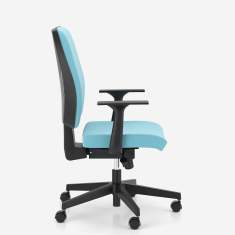 Ergonomischer Bürostuhl Stoffbezug Bürodrehstuhl türkis Drehstuhl Büro Nowy Styl, Taktik