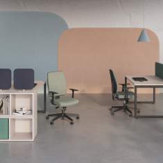 Ergonomischer Bürostuhl Stoffbezug Bürodrehstuhl Drehstuhl Büro Nowy Styl, Taktik