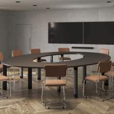 Freischwinger braun Besucherstuhl Metall Besucherstühle Konferenzstuhl Büro SOHOS by Nowy Styl Sylwia S