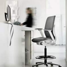 Counterstuhl grau Counterstühle Büro Drehstuhl Wilkhahn AT Counter