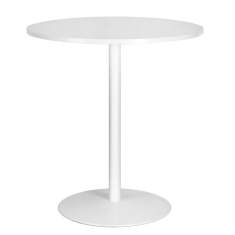 bequemer Stehtisch rund eleganter Besprechungstisch weiss Besprechungstische Büro SARA UFO rund mit fixer Höhe