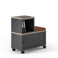 modulare Büromöbelsysteme modulare Elemente Büro modulares Sitzelement Assmann Büromöbel STAURAUMSYSTEM Cubas | Flex