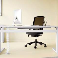 höhenverstellbarer Schreibtisch Büro Schreibtische Büromöbel Holz Leuwico, iMOVE-S
Handverstellung
höhenverstellbar