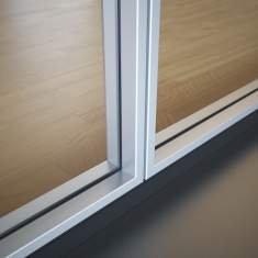 Raumteiler Trennwand Glas Systemtrennwand Goldbach Kirchner, Akustik Trennwand T42/T43
