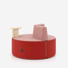Modulares Pouf-System Nowy Styl Tri.ply für flexible Sitzlandschaften