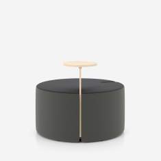 Pouf Nowy Styl Tri.ply mit optionalem Ablageelement für informelle Zonen