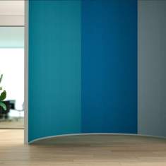Flexible schallabsorbierende Wandpaneele Caimi Akustik Elemente Snowall maxi