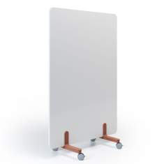 Mobiler Haworth Collaborate™ Screen als Whiteboard-Trennwand auf Rollen