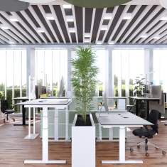 elektrisch höhenverstellbarer Schreibtisch Büro Höhenverstellbare Schreibtische Arbeitstische Bürotisch höhenverstellbar Lista Office LO Stretch
