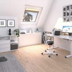 elektrisch höhenverstellbarer Schreibtisch Büro Höhenverstellbare Schreibtische Arbeitstische Bürotisch höhenverstellbar Lista Office LO Stretch