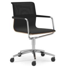 Drehstuhl schwarz Drehstühle Büro Konferenzstuhl Netzgewebe Martinstoll Senor