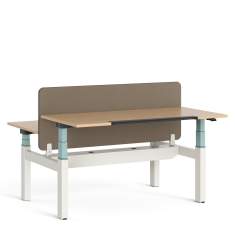 höhenverstellbarer Team-Tisch Büro Team-Tische Holz Schreibtisch Team Schreibtische Steelcase Migration SE
Kabelkanal
rechteckige Tischplatte