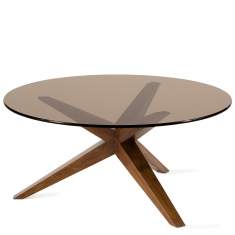 Design Beistelltisch Glas moderne Beistelltische aus Glas, Skandiform, Conica Tisch