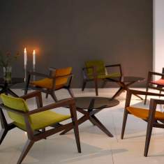 Design Beistelltisch Glas moderne Beistelltische aus Glas, Skandiform, Conica Tisch