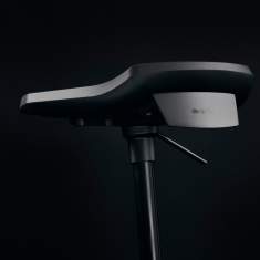 ESD Stuhl Stehstuhl schwarz Stehhilfe Industrie Aeris Muvman Industry