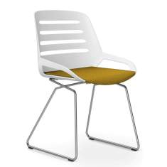 Besucherstuhl weiss Besucherstühle Büro Konferenzstuhl Kuffengestell Konferenzstühle Aeris numo comfort