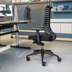 Girsberger Bürostühle ergonomisch Bürodrehstuhl schwarz Kunststoff Girsberger, Reflex