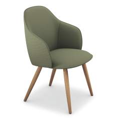 Besucherstuhl grün Besucherstühle vollgepolstert Stuhl Cafeteria Stühle Sedus se:cafe soft chair