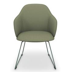 Besucherstuhl grün Besucherstühle vollgepolstert Stuhl Cafeteria Stühle Sedus se:cafe soft chair