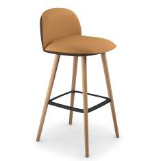 Barhocker gelb Barstuhl Holz Barstühle Sedus se:cafe soft stool
