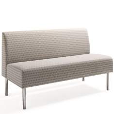Loungesofa grau Loungesessel Büro Loungemöbel Materia, Monolite