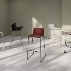 Barhocker Barstuhl stapelbar Barstühle Bene B_Wave Barstool high