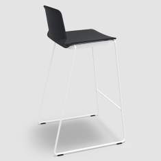 Barhocker schwarz Barstuhl stapelbar Barstühle Bene B_Wave Barstool medium