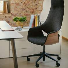 Bürodrehstuhl schwarz Bürostuhl mit Rollen Büro Drehstühle Sedus se:mission