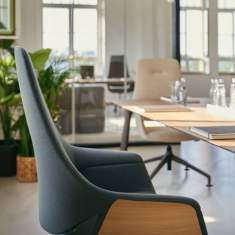 Bürodrehstuhl grau Bürostuhl mit Rollen Büro Drehstühle Sedus se:mission