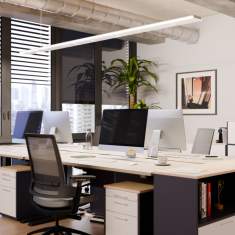 Deckenleuchte LED Pendelleuchte Büro Pendelleuchten Deckenleuchten Regent Pureface