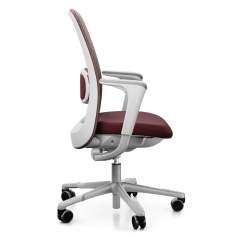 Hag Bürostuhl ergonomischer Bürodrehstuhl exklusiv Büro Drehstuhl Burgundy Drehstühle Netzgewebe Flokk, HÅG SoFi mesh