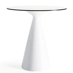Design Beistelltisch weiß moderne Beistelltische, Materia, Cone