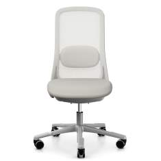 Hag Bürostuhl ergonomischer Bürodrehstuhl exklusiv Büro Drehstuhl Putty Grey Drehstühle Netzgewebe Flokk, HÅG SoFi mesh