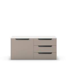 Sideboard Holz Büro Stauraum grau Büromöbel Sedus se:vision storage