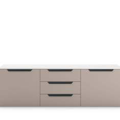 Sideboard Holz Büro Stauraum grau Büromöbel Sedus se:vision storage