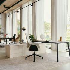 Sideboard Holz Büro Stauraum weiss Büromöbel Sedus se:vision storage