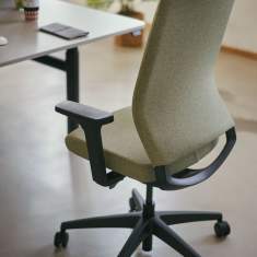 Bürostuhl grau Büro Drehstuhl mit Armlehnen Drehstühle Home Office Sedus quarterback 2