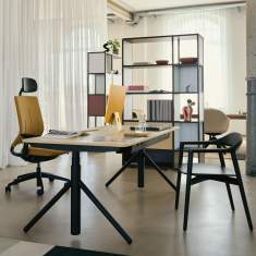 Bürostuhl gelb Büro Drehstuhl mit Armlehnen Drehstühle Home Office Sedus quarterback 2