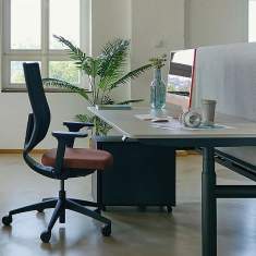 Bürostuhl orange Büro Drehstuhl mit Armlehnen Drehstühle Sedus se:do pro 2
mit Netzgewebe